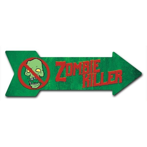 Zombie Killer Arrow Decal Funny Home Decor 30in Wide, Signmission, Mfr#: D-A-10-999535